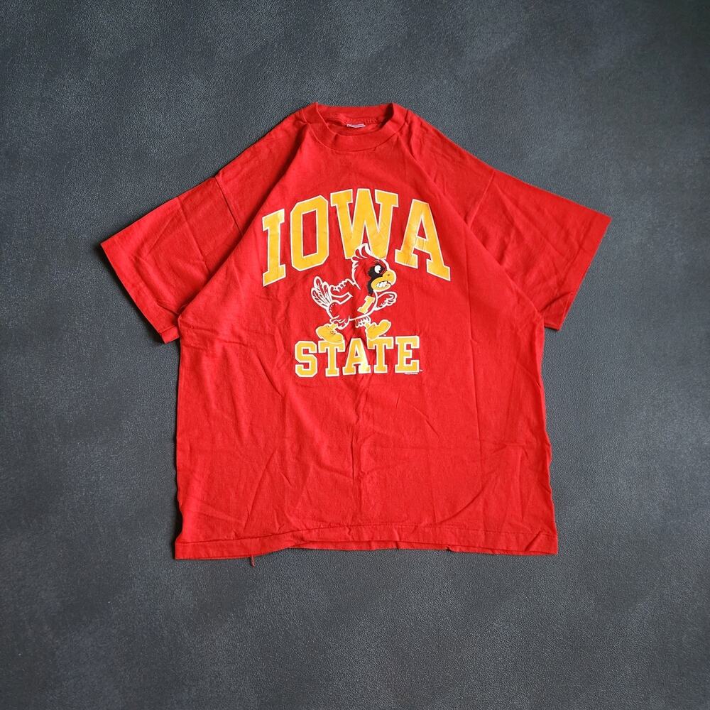 Vintage 90's Iowa State Cyclones Red Shirt XXL
